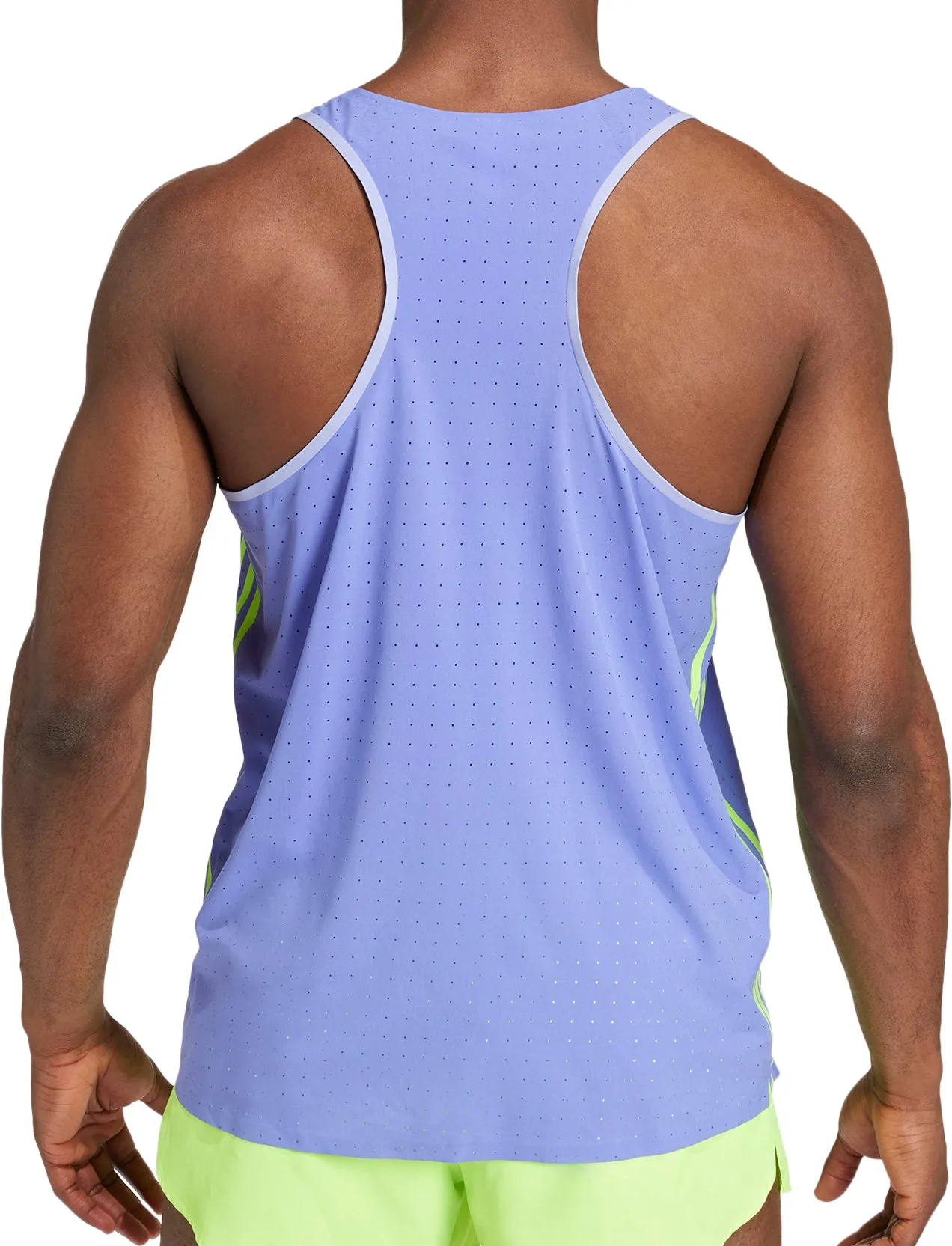 adidas Adizero Promo Mens Running Vest - Blue