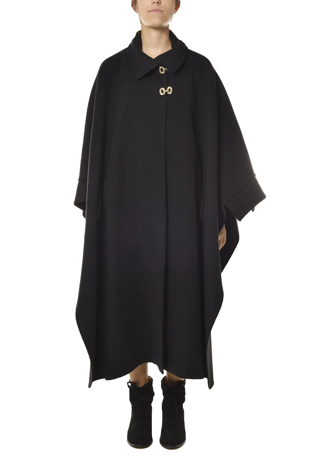 Alberta Ferretti Oversized Draped Cape