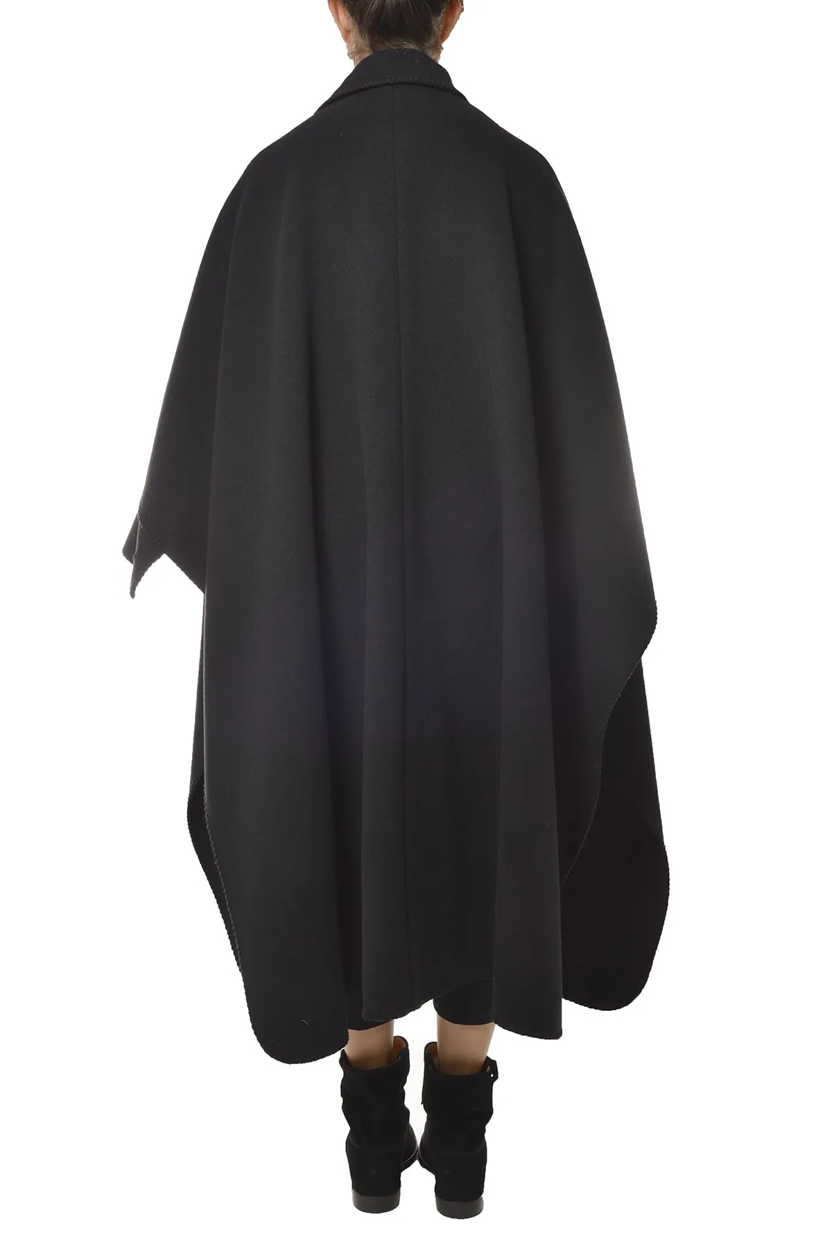 Alberta Ferretti Oversized Draped Cape