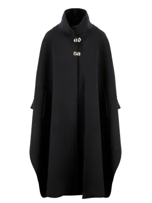 Alberta Ferretti Oversized Draped Cape