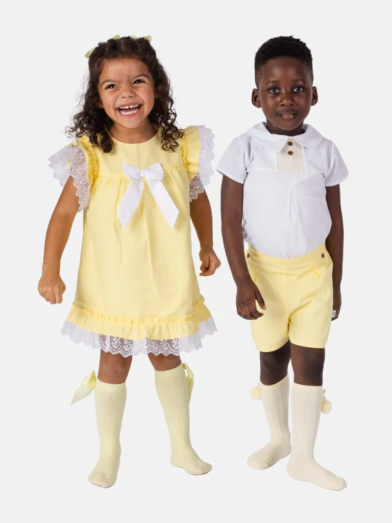 Baby Girl/Boy Rina & Diego Collection Yellow Spanish Bundle