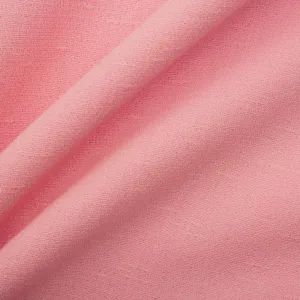 Baby Pink Wool Shantung Crêpe