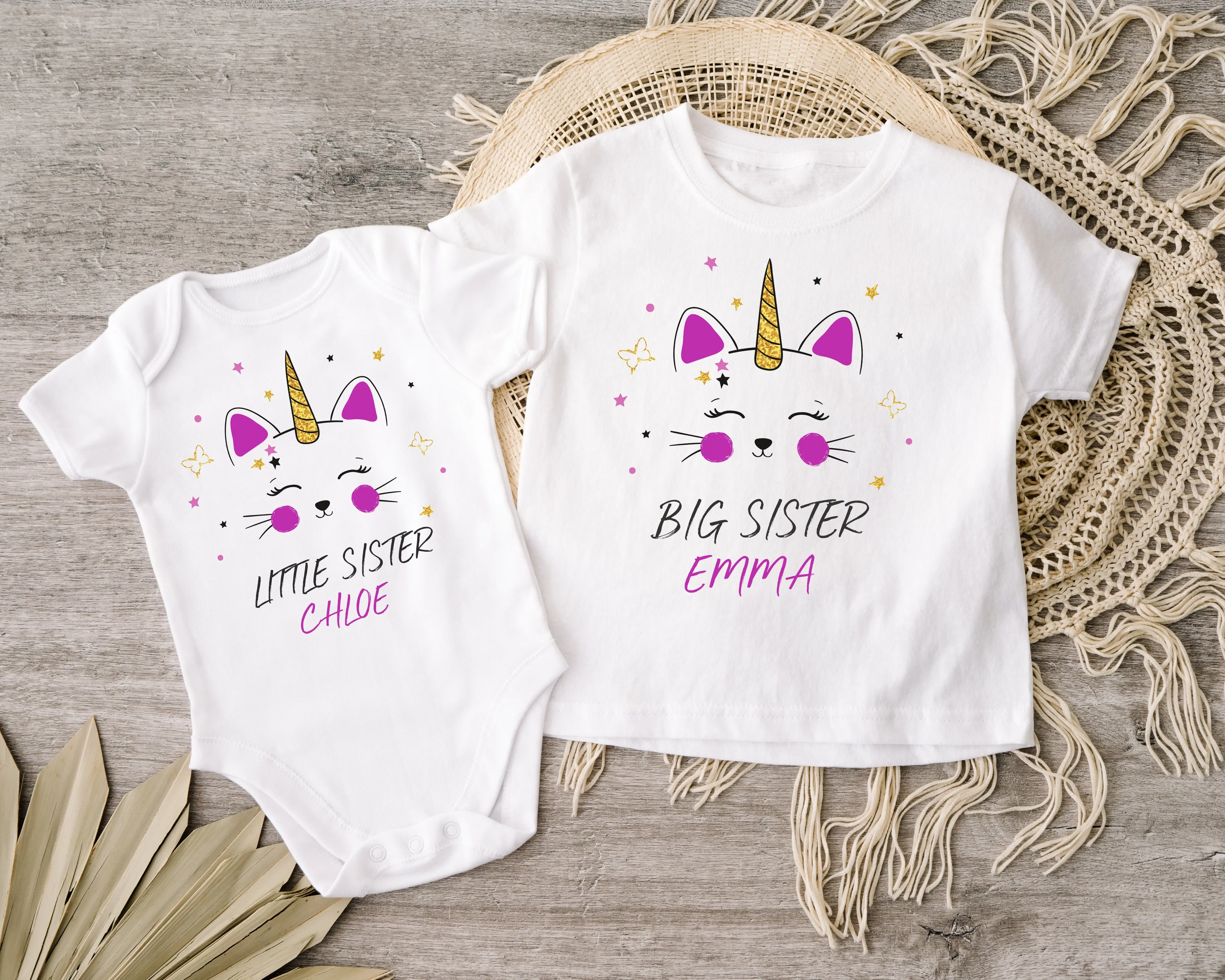 Big Sister Little Sister Tshirt Set