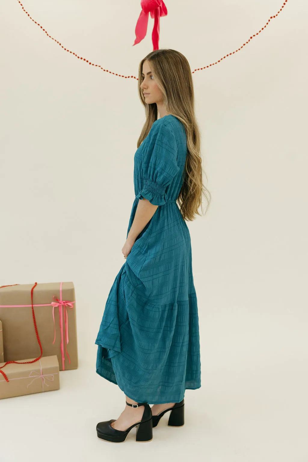 Brighton Dress-Teal