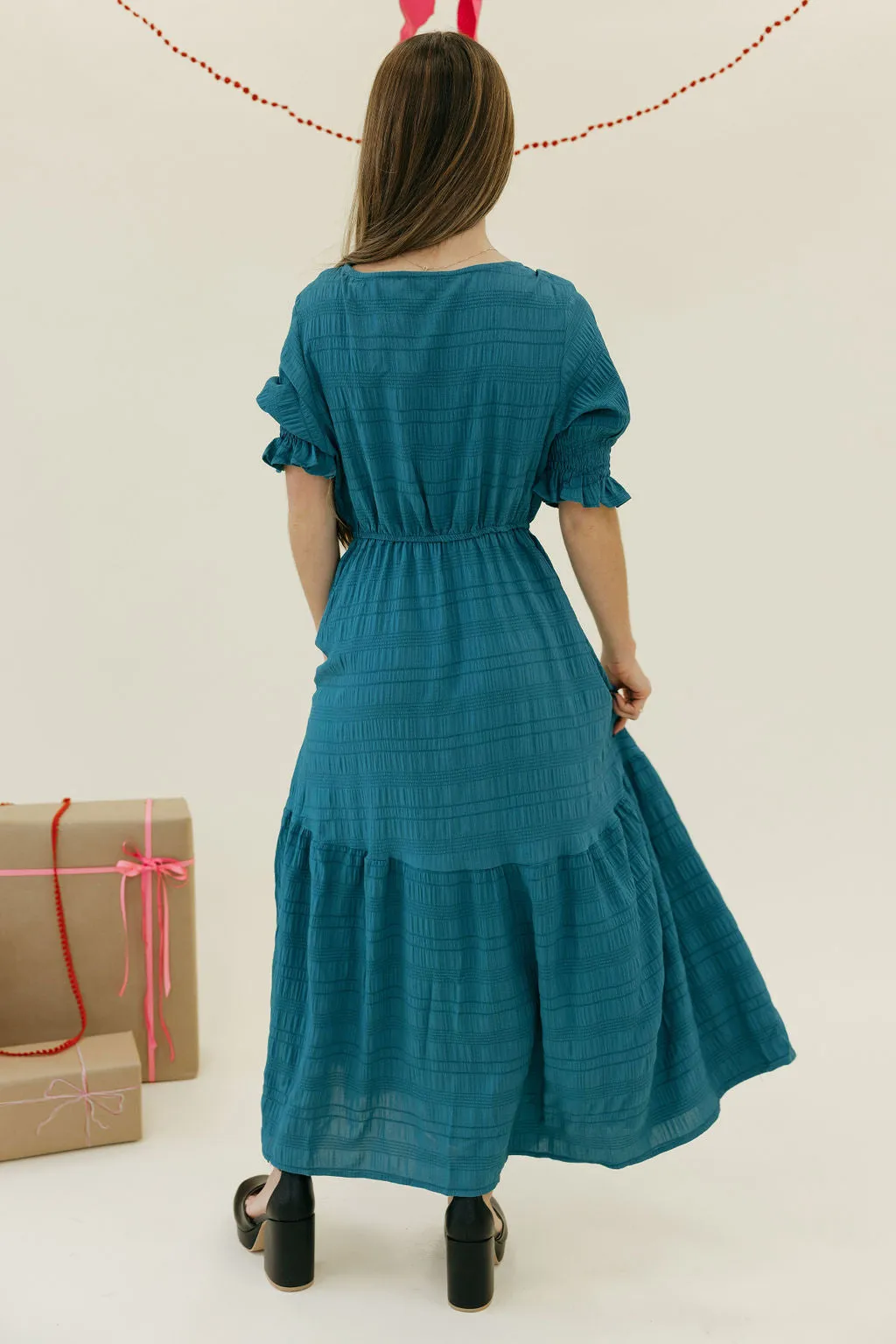 Brighton Dress-Teal