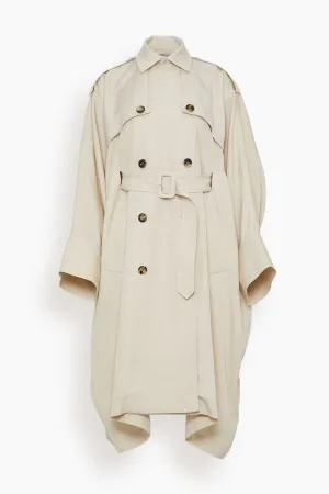 Caftan Trench Coat in Fawn