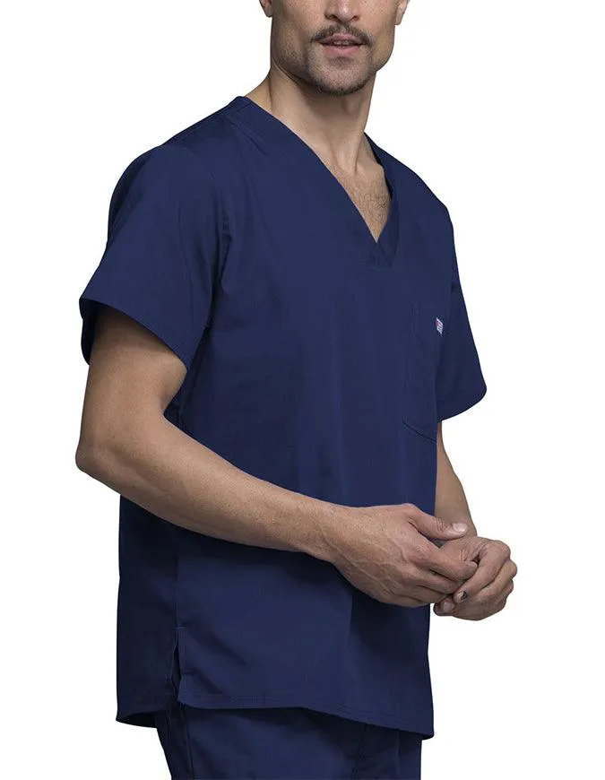 Cherokee Workwear Men's Chest Pocket V-Neck Scrub Top