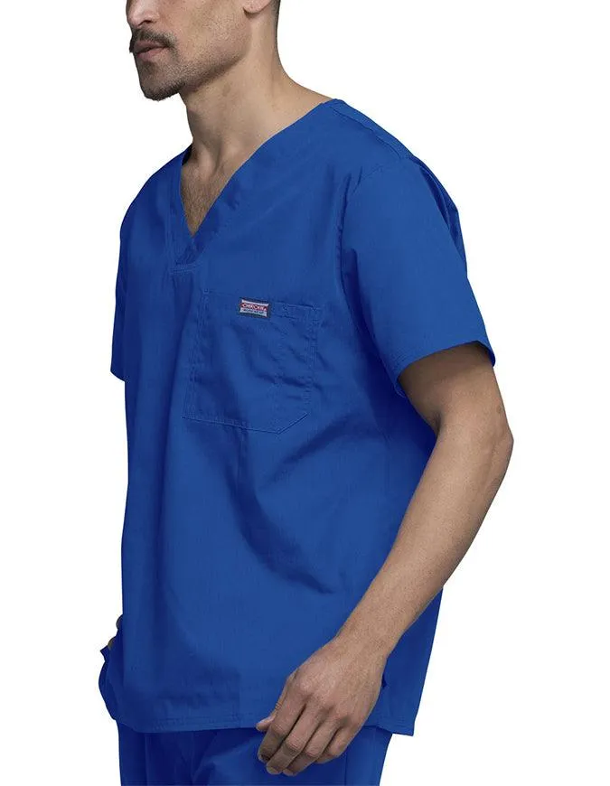 Cherokee Workwear Men's Chest Pocket V-Neck Scrub Top