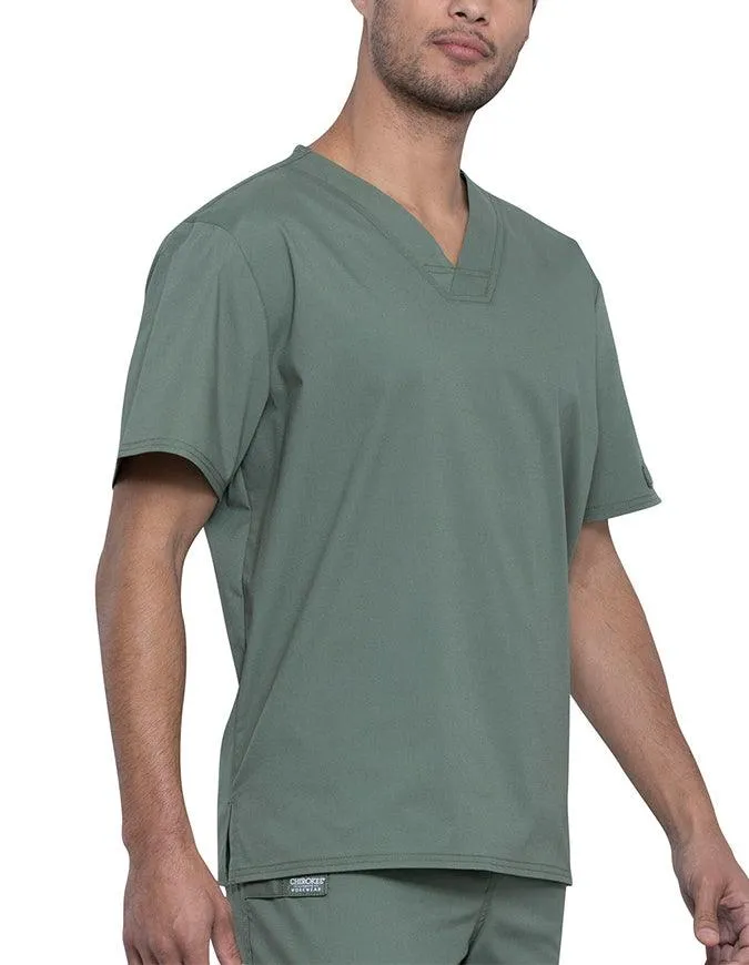 Cherokee Workwear Professionals Unisex Pocketless V-Neck Top