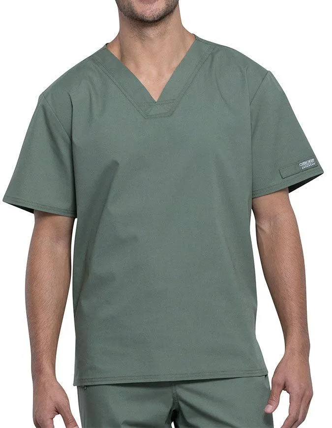 Cherokee Workwear Professionals Unisex Pocketless V-Neck Top