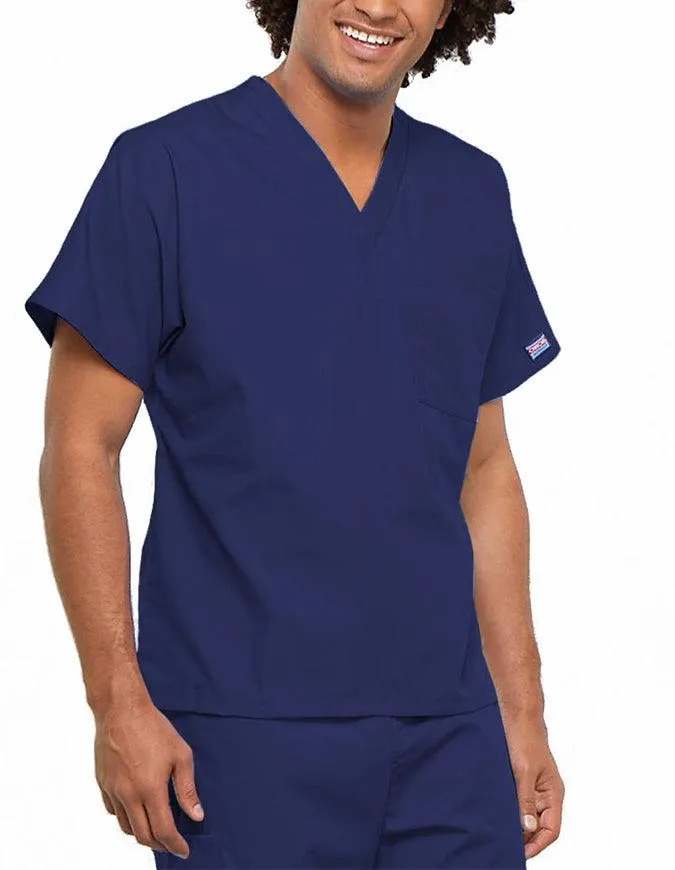 Cherokee Workwear Unisex V-Neck Solid Scrub Top