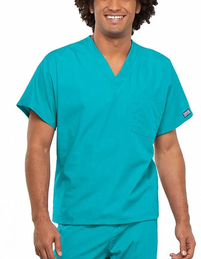 Cherokee Workwear Unisex V-Neck Solid Scrub Top