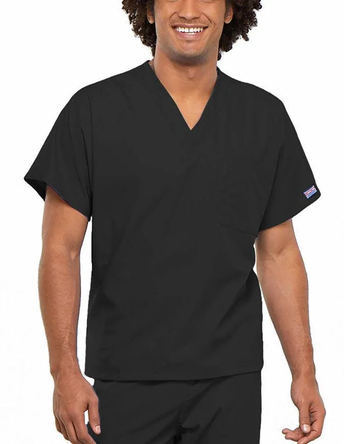 Cherokee Workwear Unisex V-Neck Solid Scrub Top