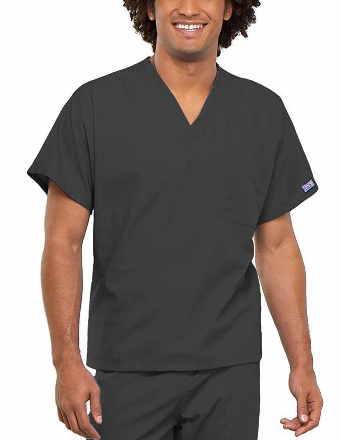 Cherokee Workwear Unisex V-Neck Solid Scrub Top