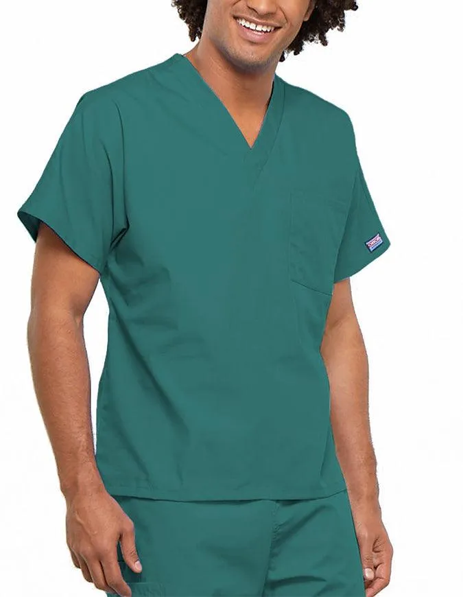 Cherokee Workwear Unisex V-Neck Solid Scrub Top