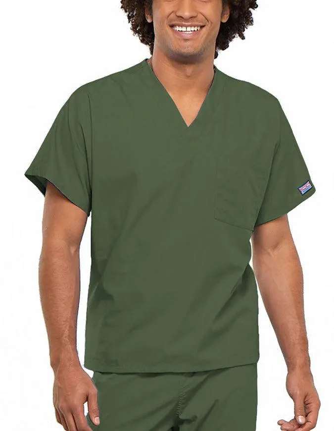 Cherokee Workwear Unisex V-Neck Solid Scrub Top