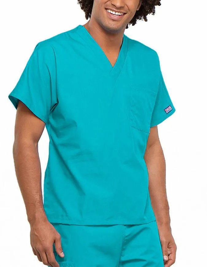 Cherokee Workwear Unisex V-Neck Solid Scrub Top