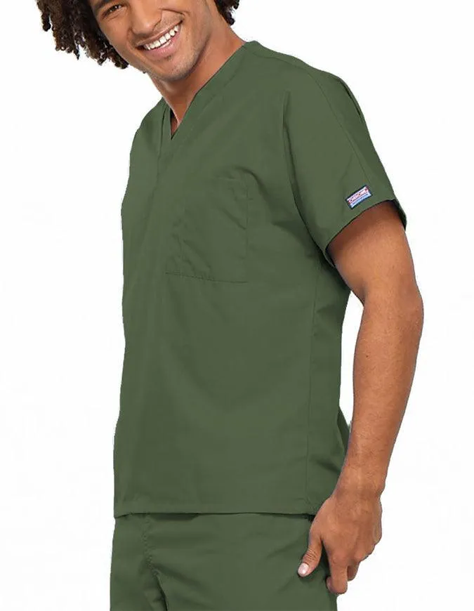 Cherokee Workwear Unisex V-Neck Solid Scrub Top