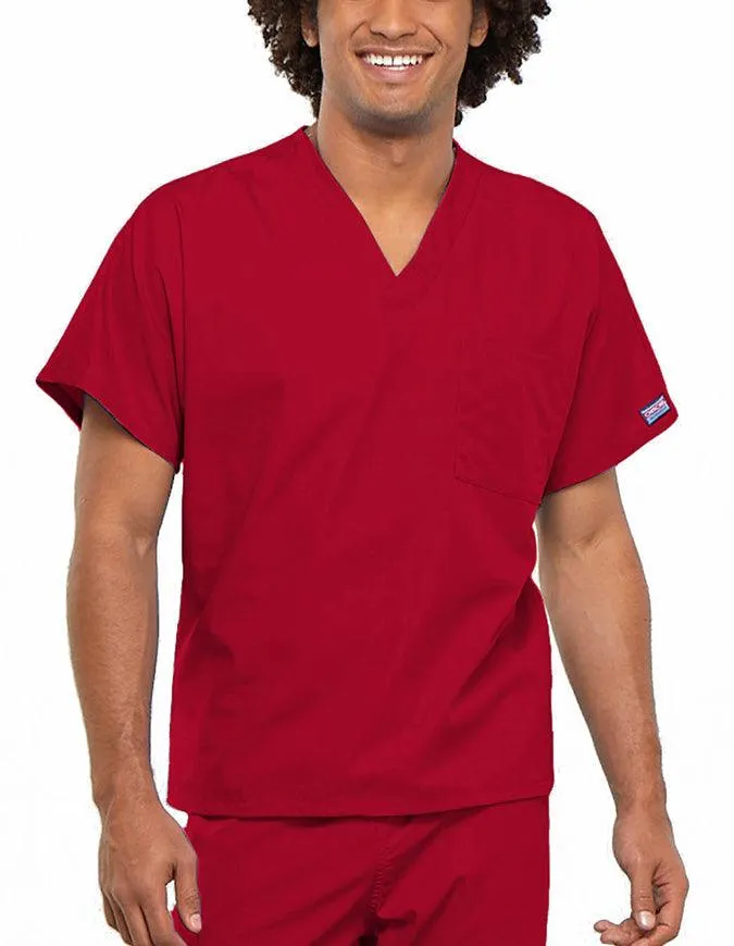 Cherokee Workwear Unisex V-Neck Solid Scrub Top