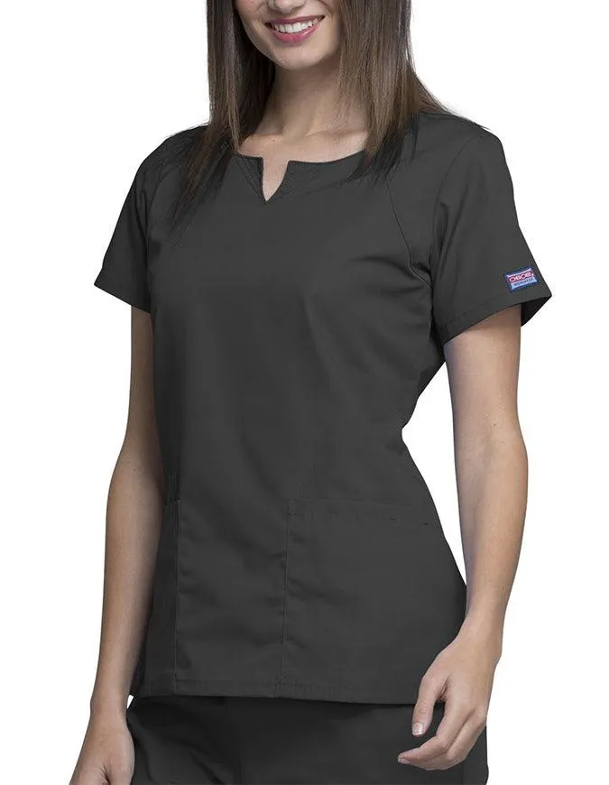 Cherokee Workwear Women's Four Pocket Scrub Top