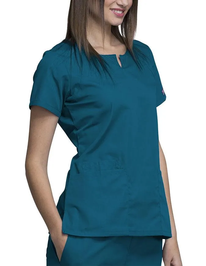 Cherokee Workwear Women's Four Pocket Scrub Top