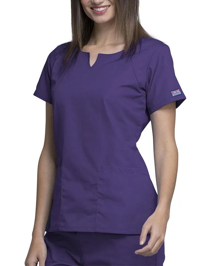 Cherokee Workwear Women's Four Pocket Scrub Top