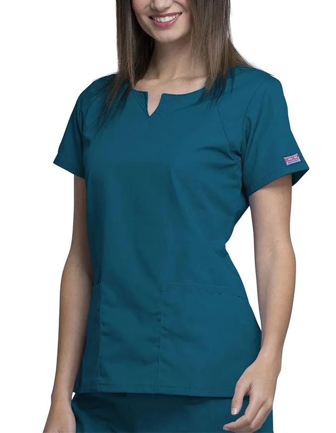 Cherokee Workwear Women's Four Pocket Scrub Top