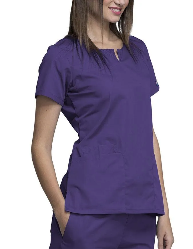 Cherokee Workwear Women's Four Pocket Scrub Top