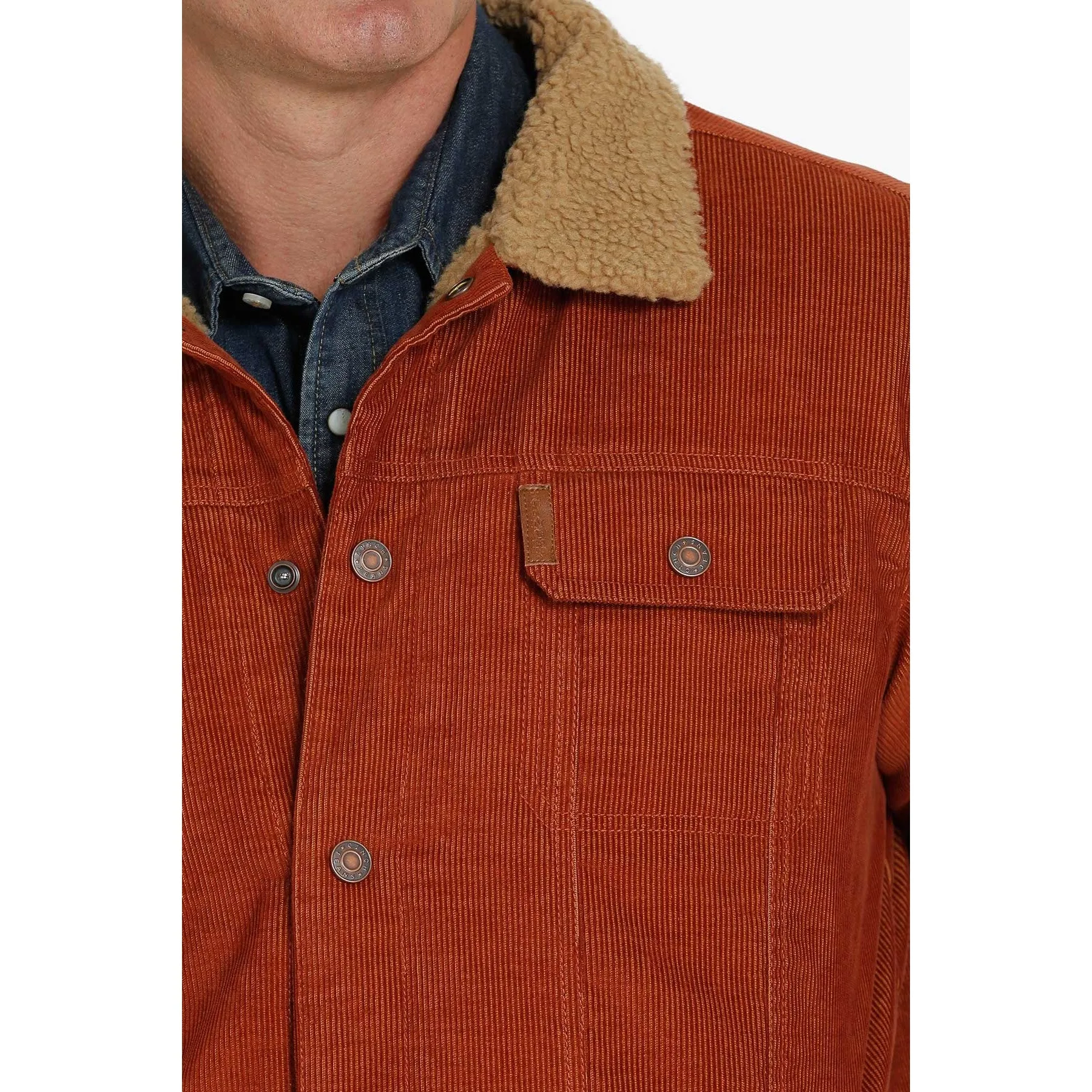 Cinch Men's Rust Corduroy Trucker Jacket MWJ1511005