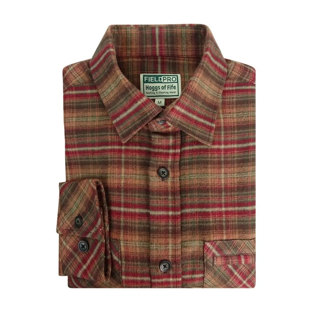 Countrysport Luxury Hunting Shirt Rust Check by Hoggs of Fife