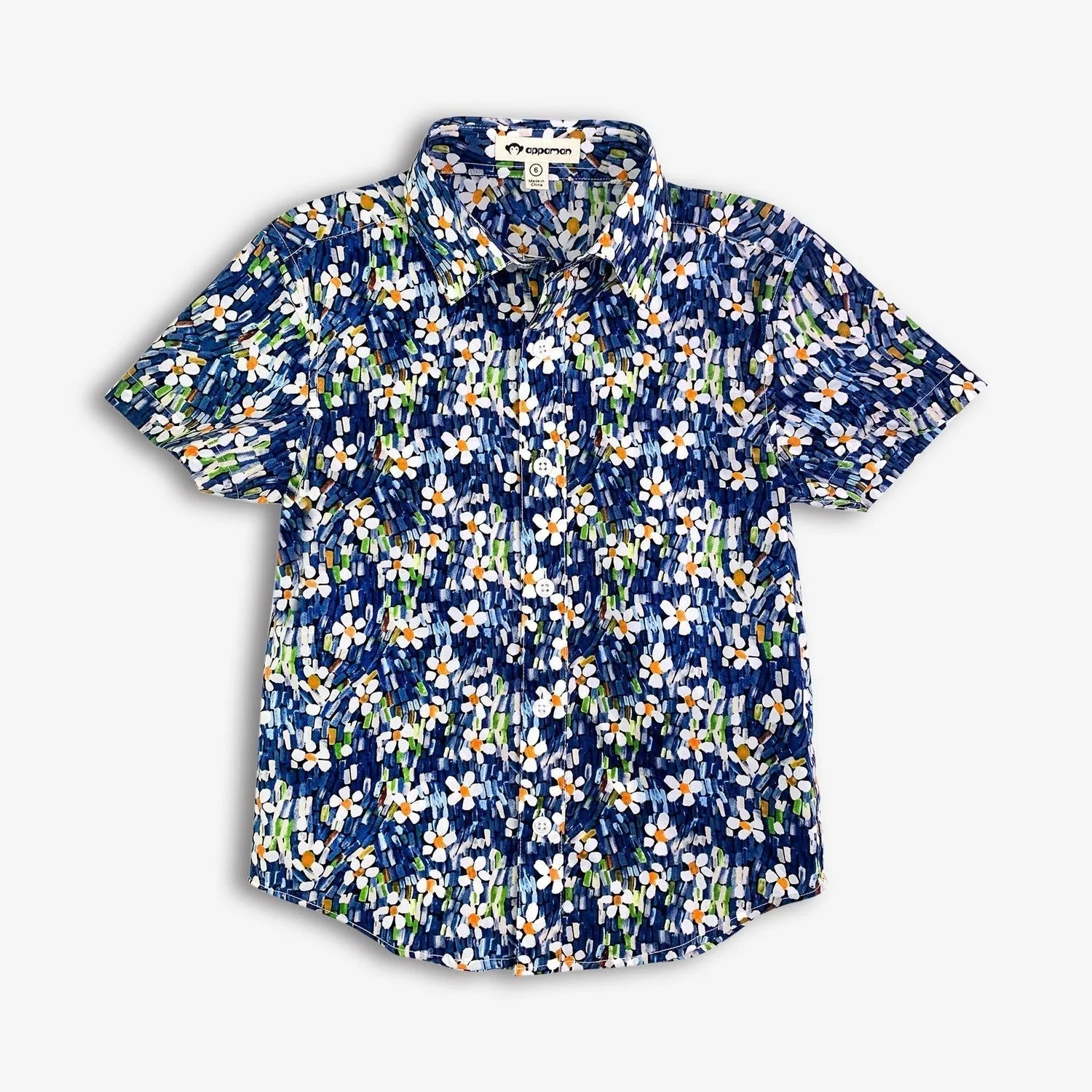 Day Party Shirt | Navy Daisy