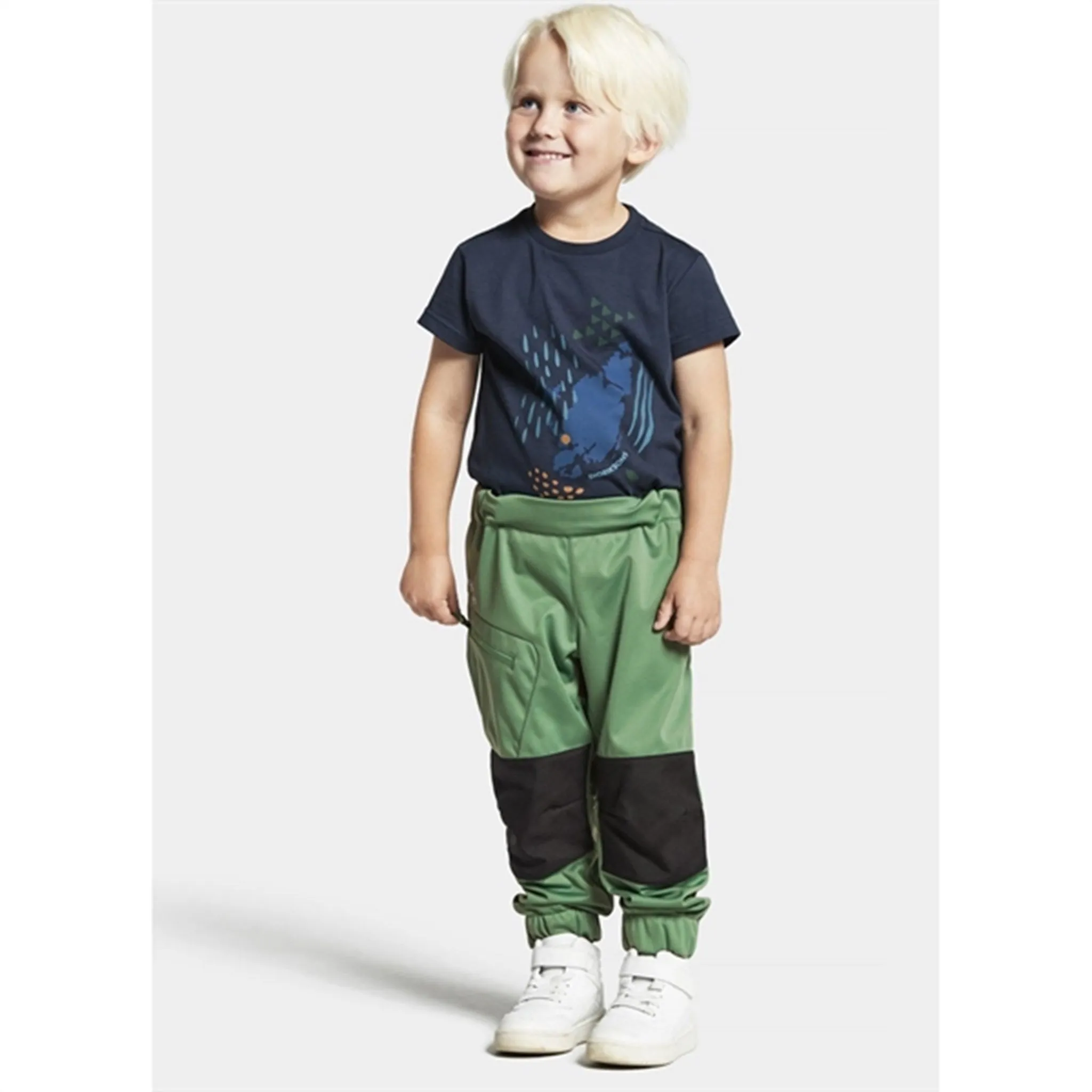 Didriksons Lövet Softshell Pants Palm Green