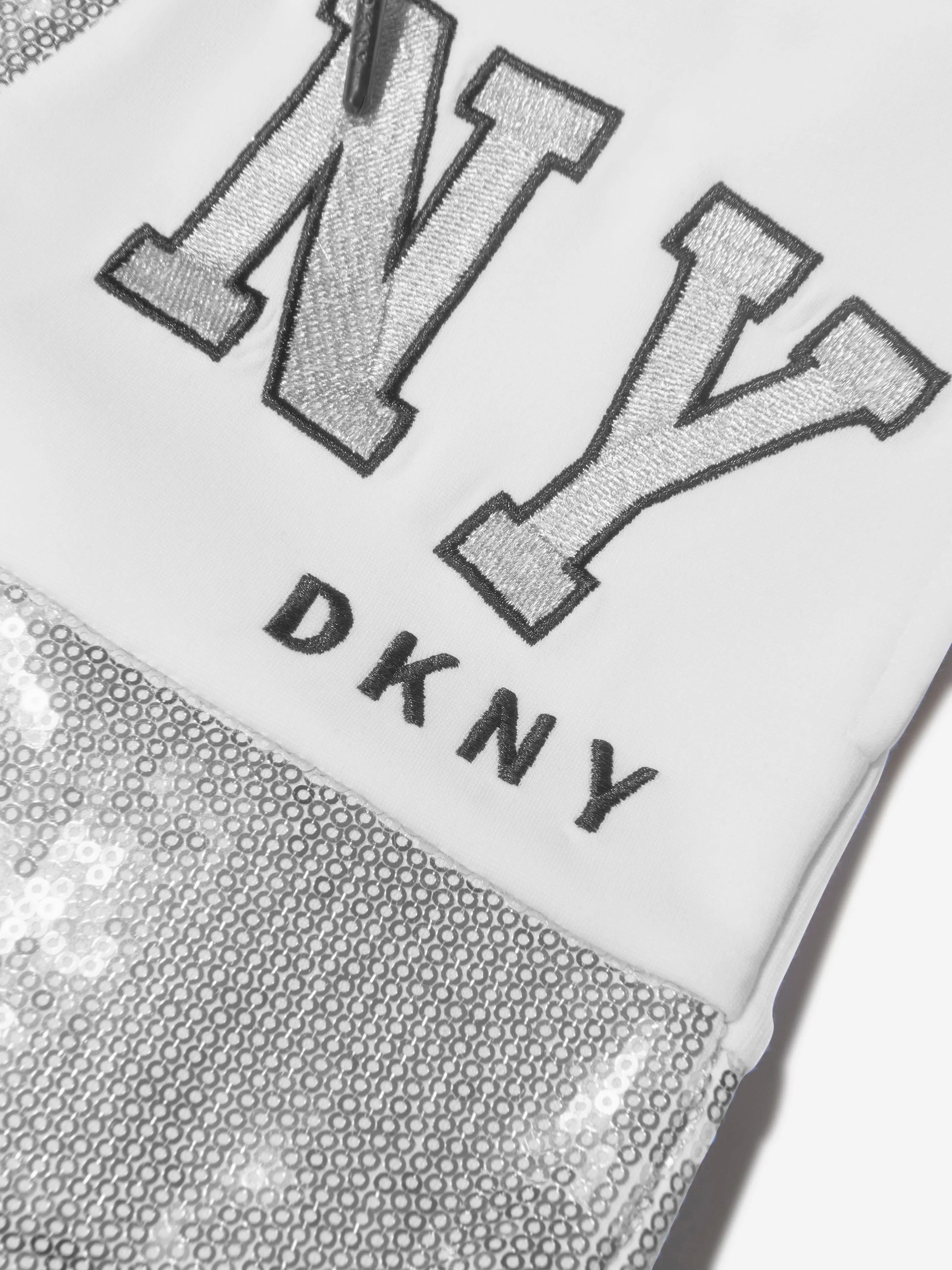 DKNY Girls Sequin Logo Shorts