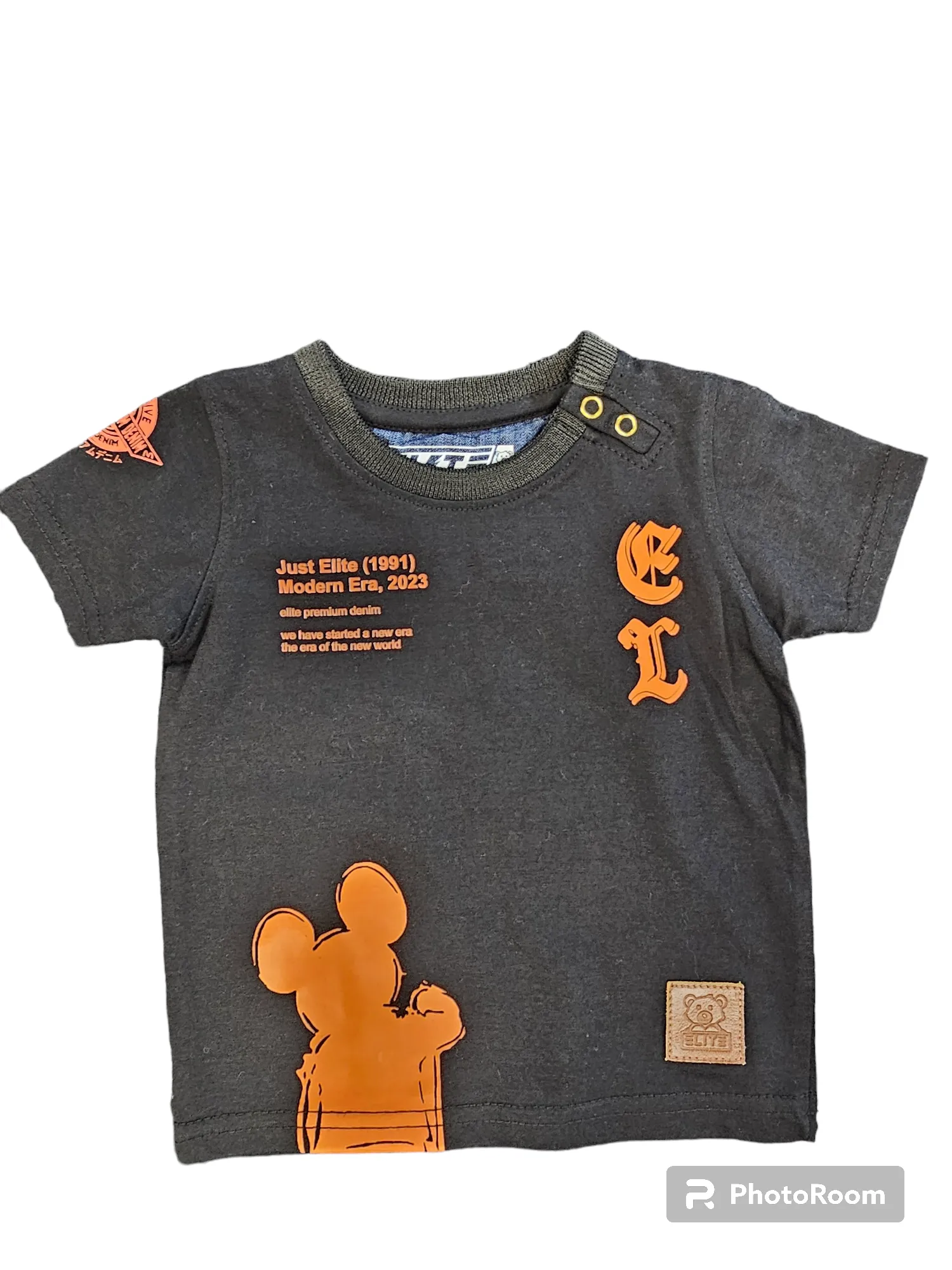 Elite- Infant Black and Orange T-shirt - Establishment