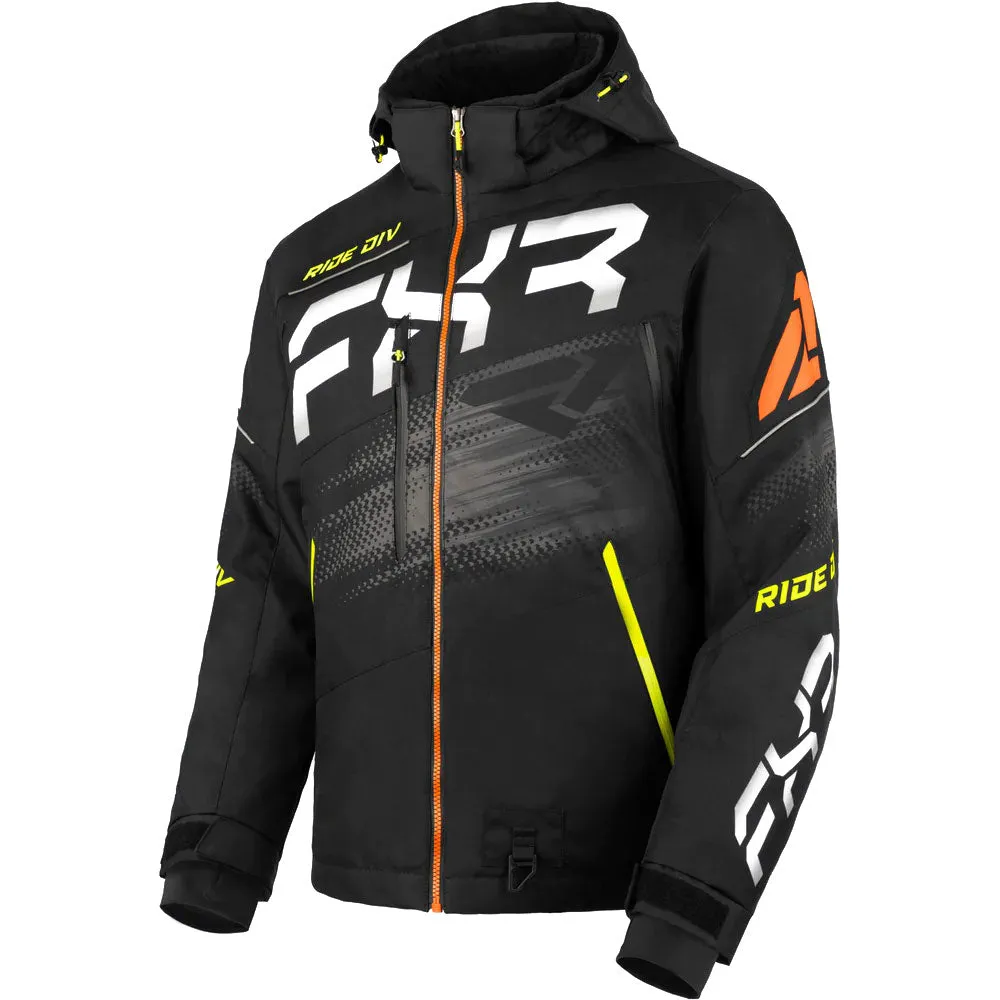 FXR Boost FX 2-in-1 Snowmobile Jacket Black/Hi-Vis/Orange