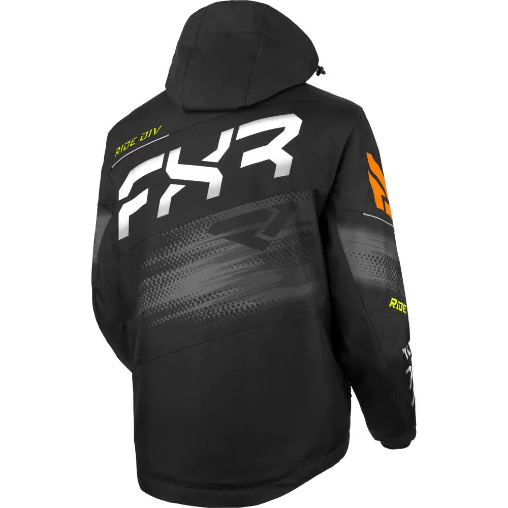 FXR Boost FX 2-in-1 Snowmobile Jacket Black/Hi-Vis/Orange