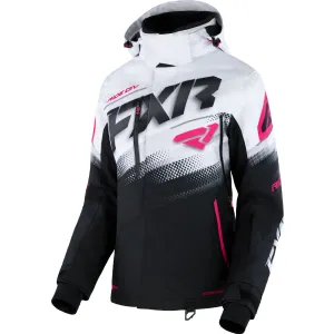 FXR Boost FX Snowmobile Jacket Black/White/Fuchsia