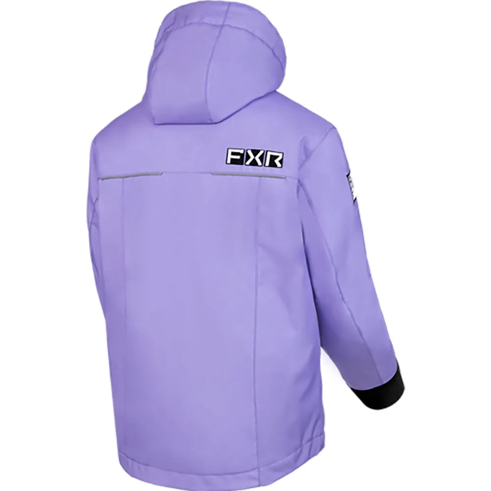 FXR Child Kicker Snowmobile Jacket Lilac/Black Purple