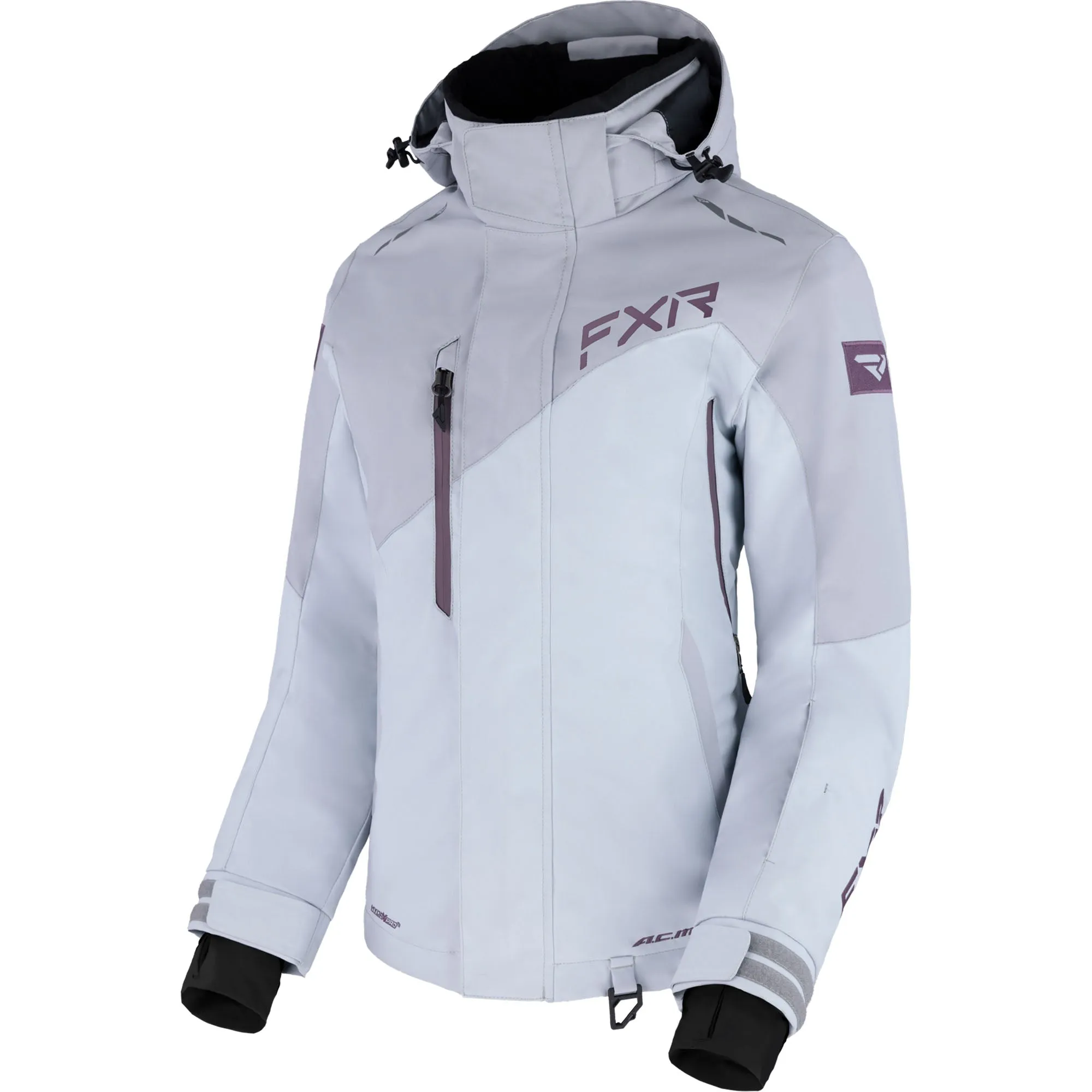 FXR Edge Snowmobile Jacket Grey/Muted Grape