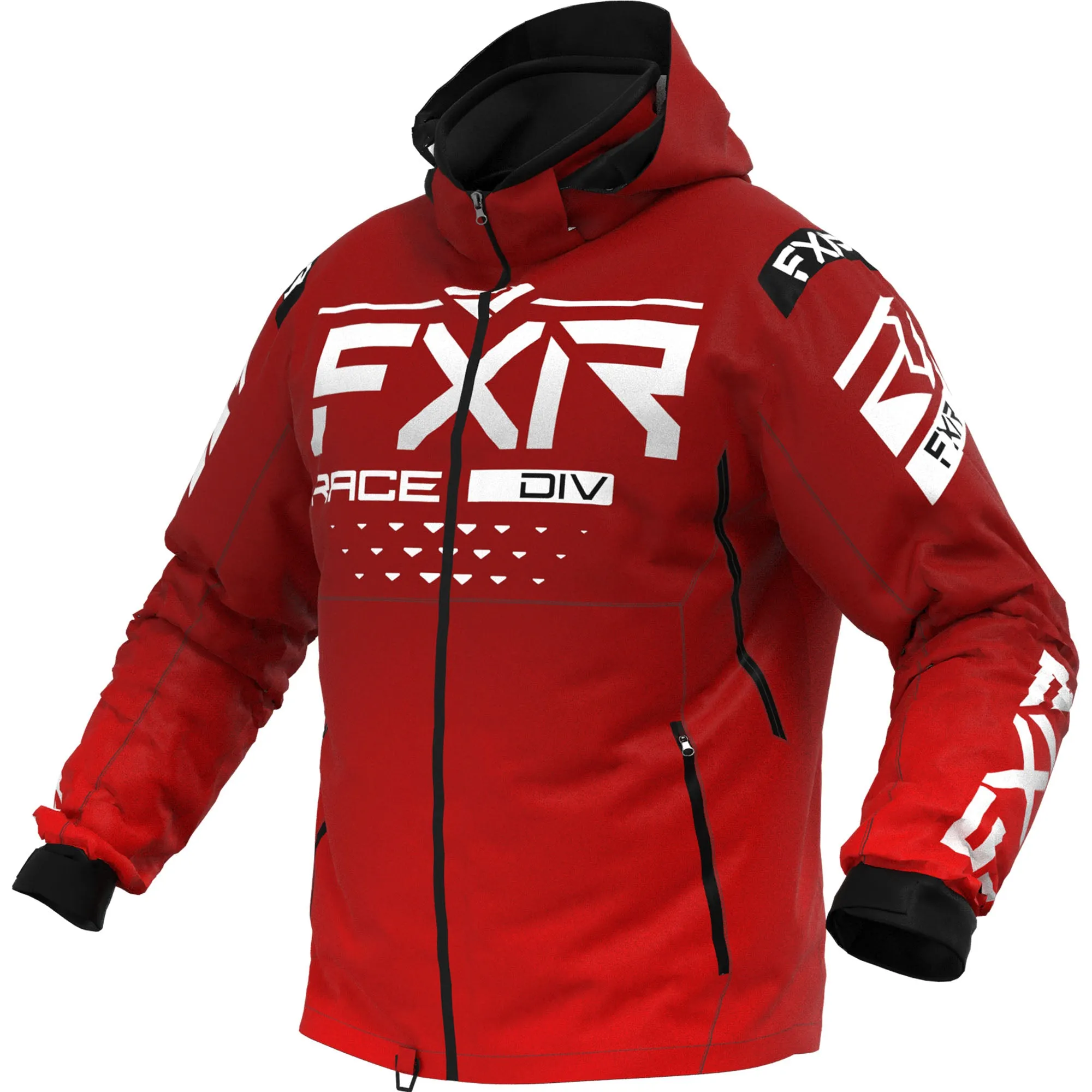 FXR  RRX Snowmobile Jacket Waterproof Thermal Dry Red Maroon White Black