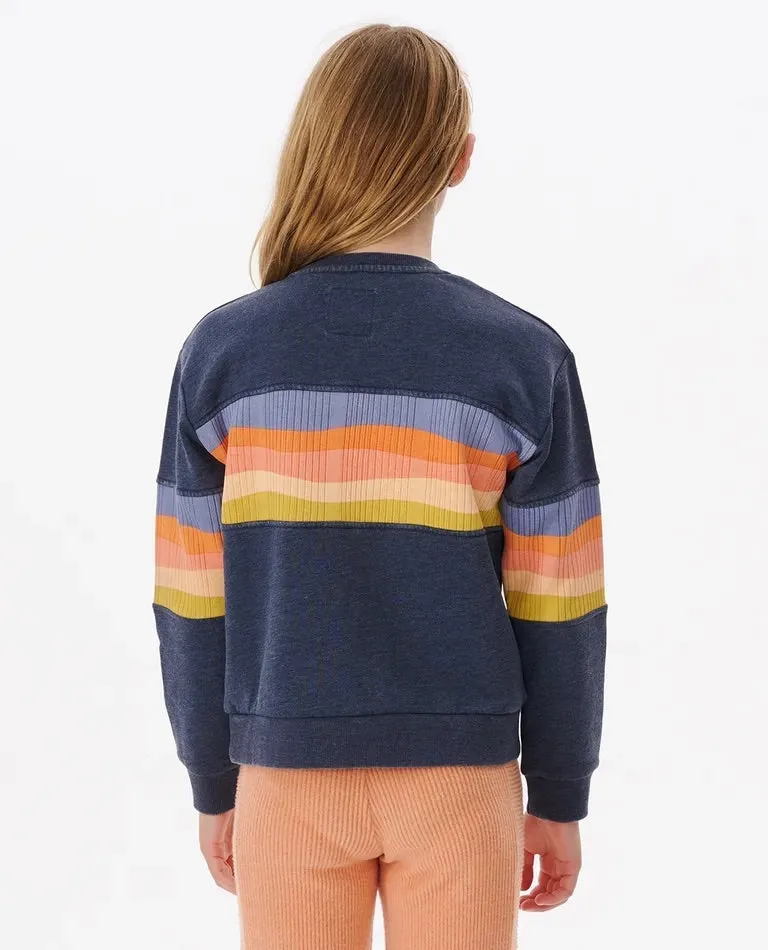 Girls (8-16) Melting Waves Crewneck Sweatshirt