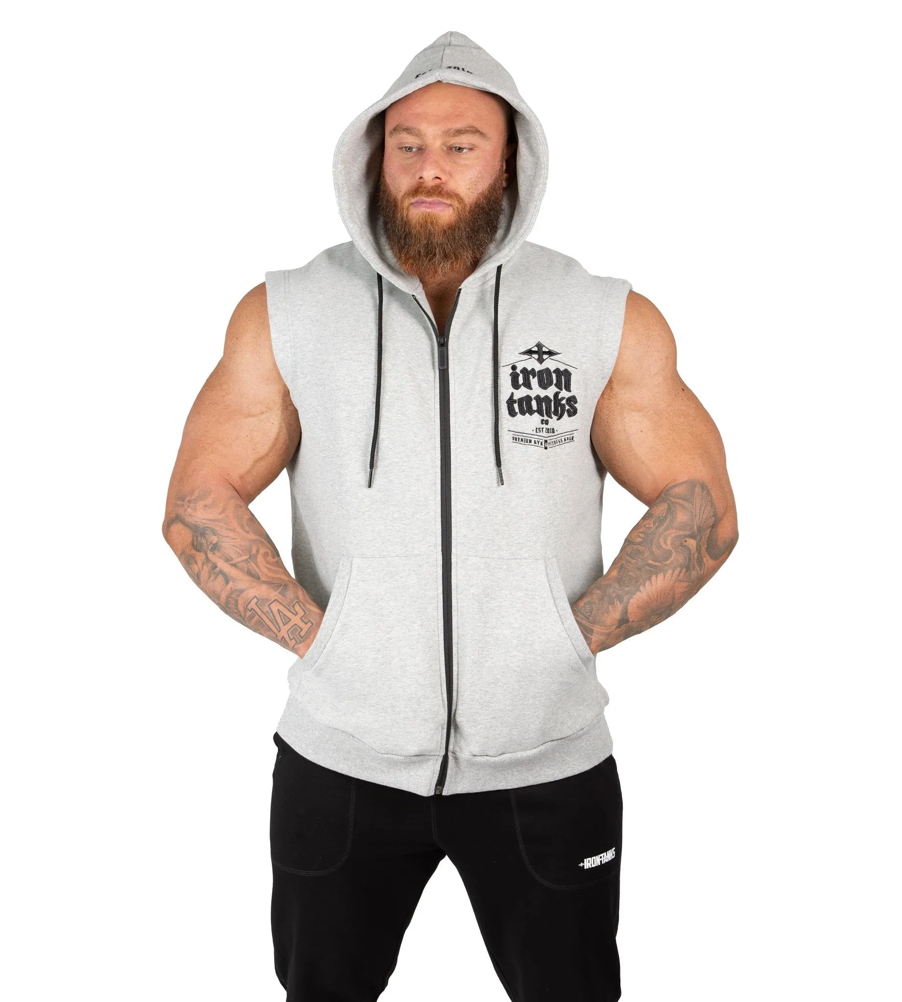 Hulk Sleeveless Hoodie III - Grey