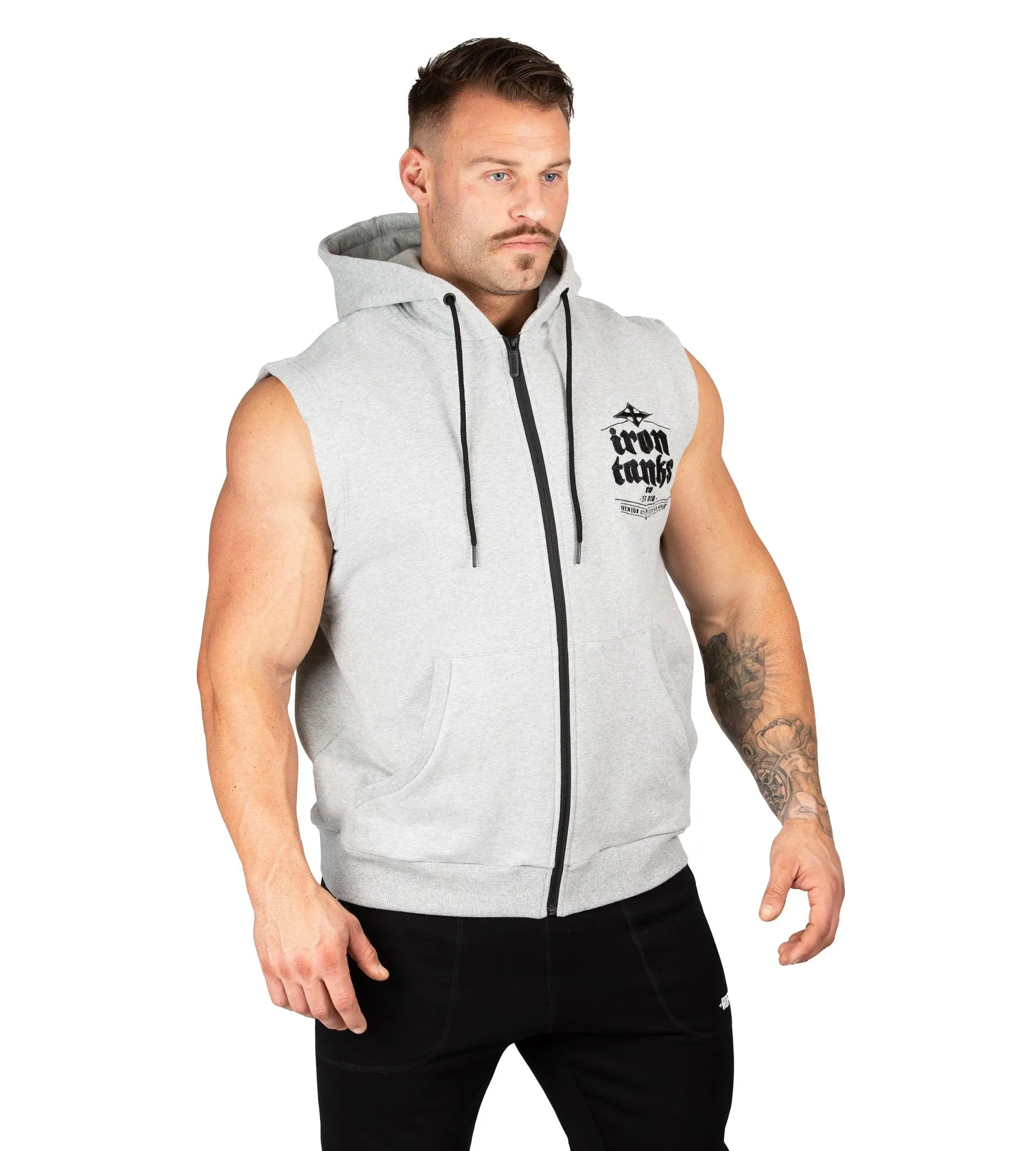 Hulk Sleeveless Hoodie III - Grey