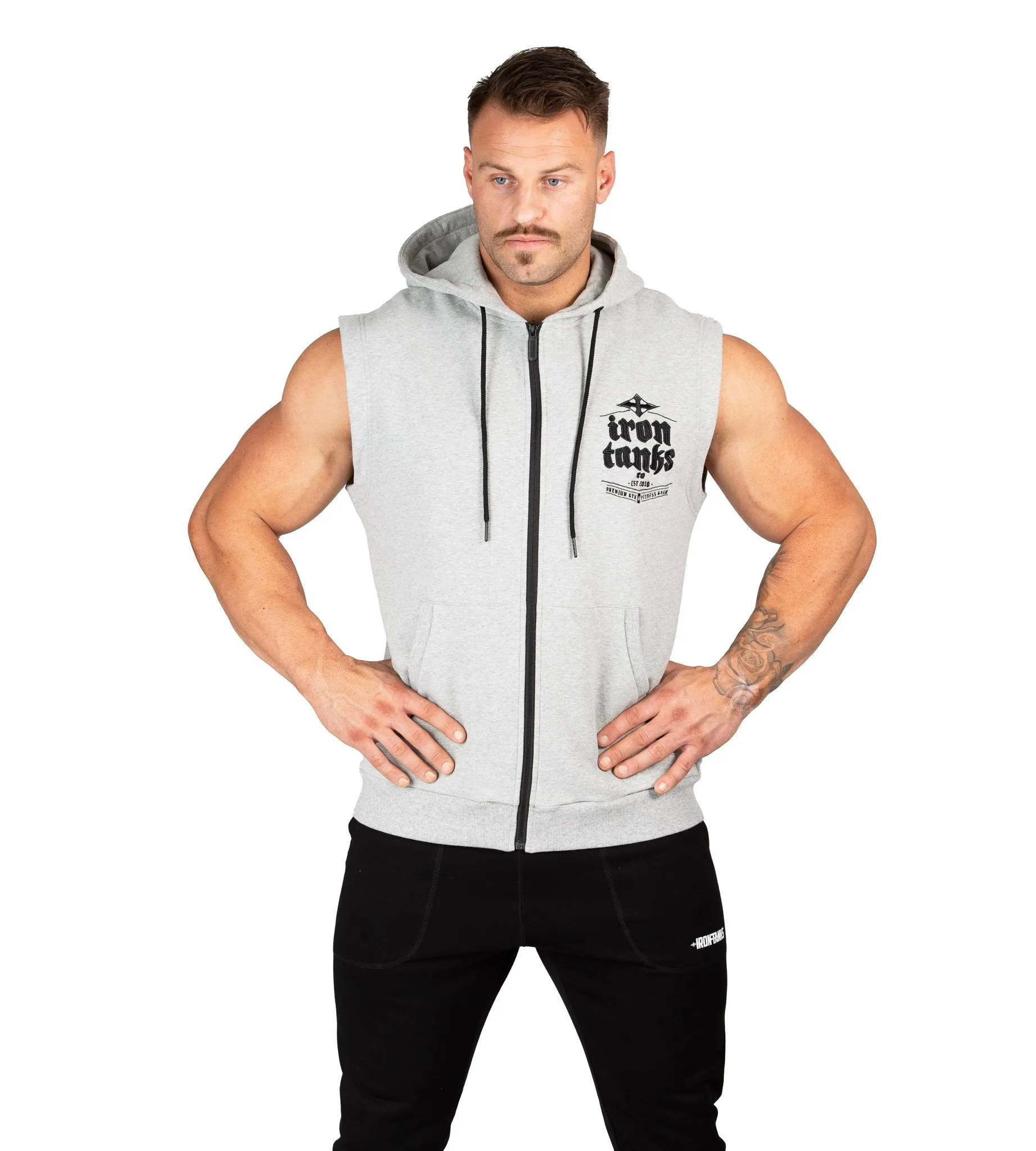 Hulk Sleeveless Hoodie III - Grey