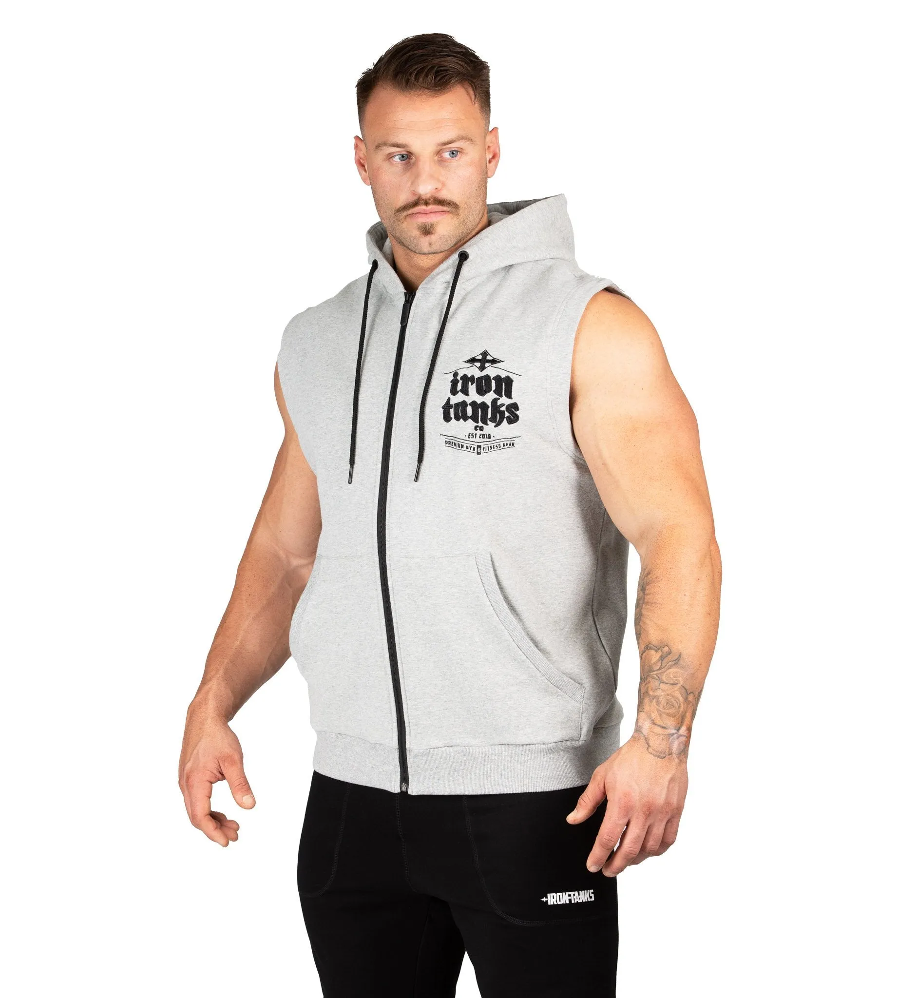 Hulk Sleeveless Hoodie III - Grey