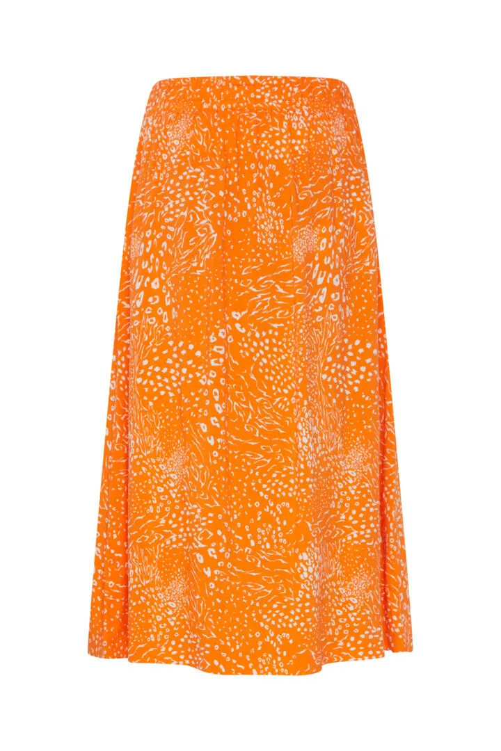 Ichi Ihjernie Skirt Persimmon Orange