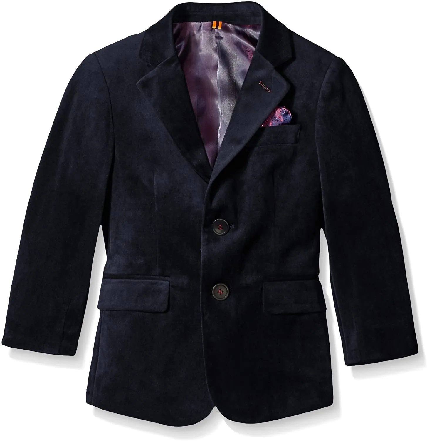 Isaac Mizrahi Boys' Single-Breasted Velvet Blazer