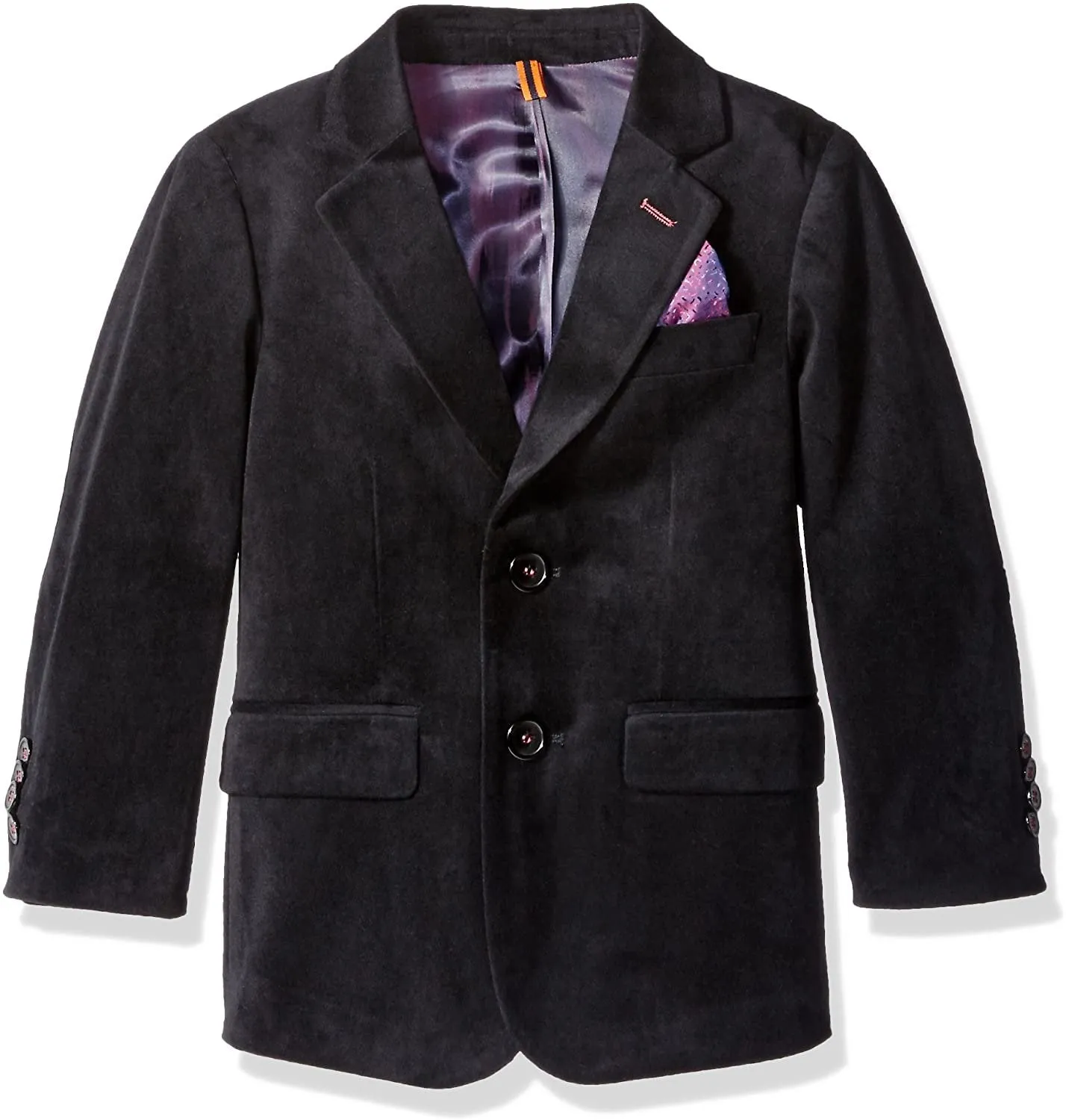 Isaac Mizrahi Boys' Single-Breasted Velvet Blazer