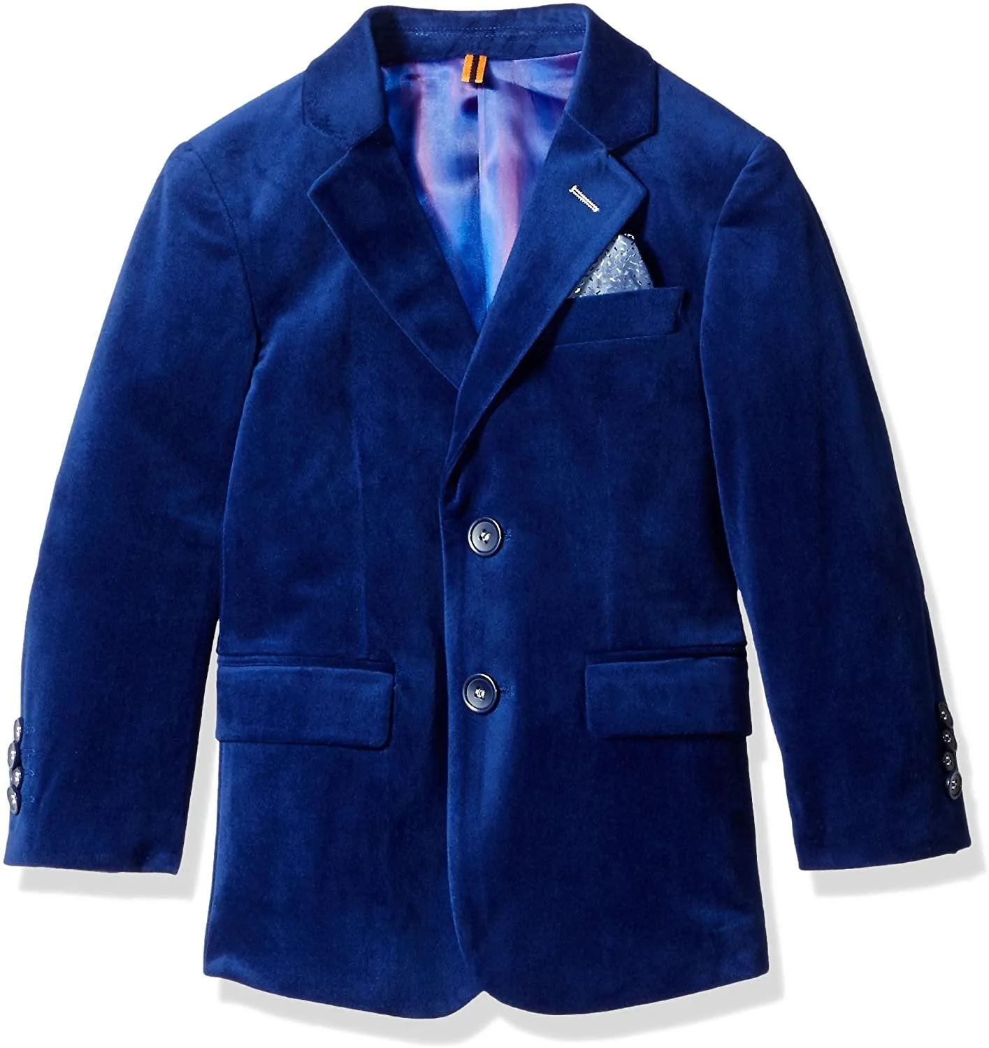 Isaac Mizrahi Boys' Single-Breasted Velvet Blazer