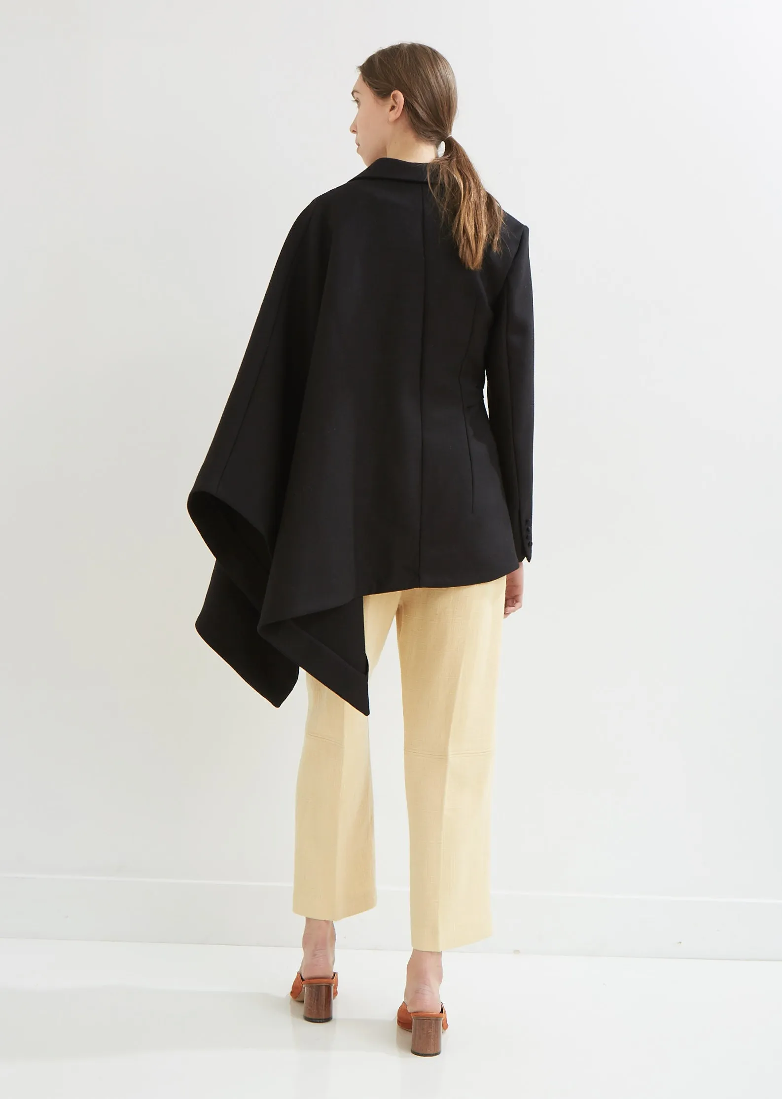 La Veste Bibi Wool Cape Blazer